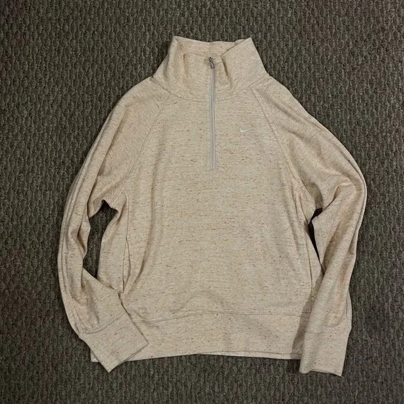Nike Cream Quarter-Zip Pullover - Picture 1 of 3